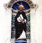 マジョリカ焼きテラコッタ「聖ピエトロ」像
